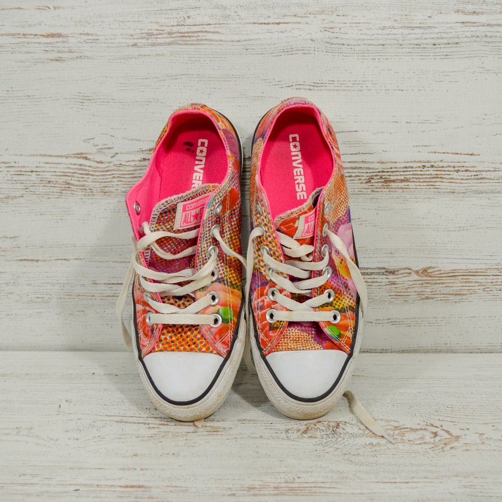 Converse All Star Pink Digital Floral  Sneakers 7